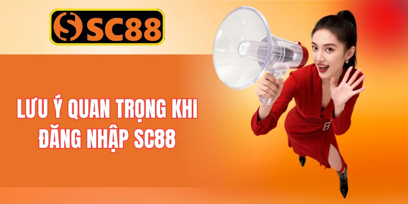 Lưu ý quan trọng khi đăng nhập SC88